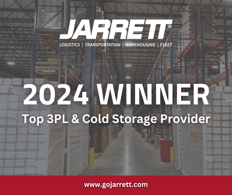 Jarrett Named Winner of 2024 Top 3PL & Cold Storage Providers Award